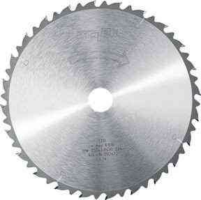 Mafell Kreissägeblatt Carbide Tipped Silber Durchmesser: 250 mm, Bohrung: 30 mm, WZ24 - Bild 1