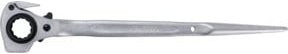 BGS Gerüstbauer-Knarre 6696 4-in-1 aus Chrom-Vanadium-Stahl in Silber, SW 19 x 22 mm - Bild 1