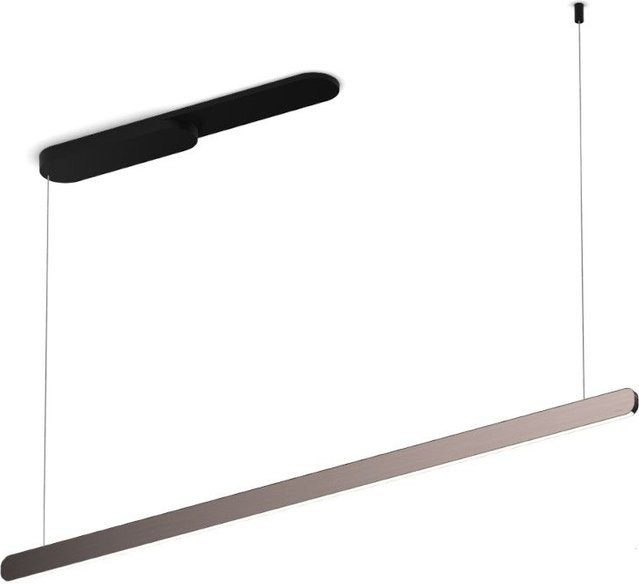 Occhio Mito linear volo 140 up LED-Pendelleuchte in Schwarz matt mit Phantom-Ausführung und dimmbarer Lichtfarbe von 2700K bis 4000K - Bild 1