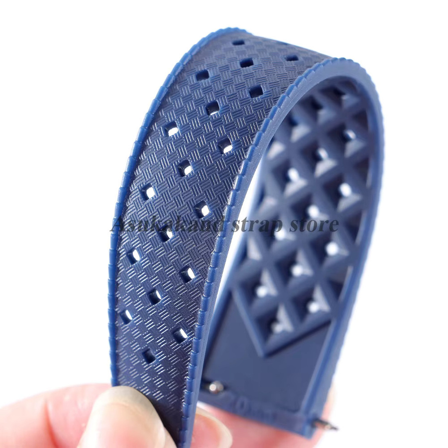 Uhrenarmband Silikon, Schwarz, Herren, 20 mm, 22 mm - Bild 1