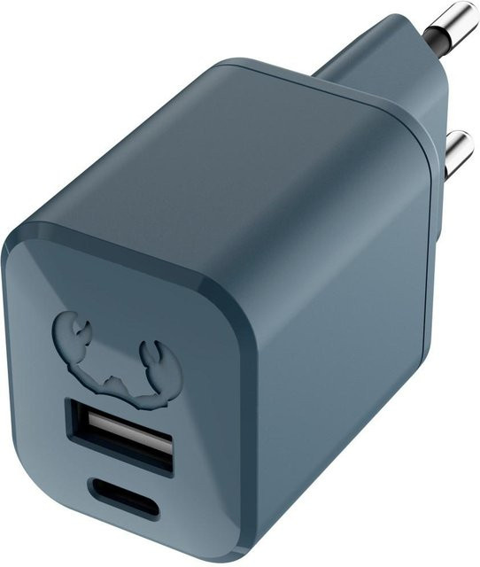 Fresh N Rebel Mini-Charger mit USB-C und USB-A, PD 30 W, Dive Blue - Bild 1