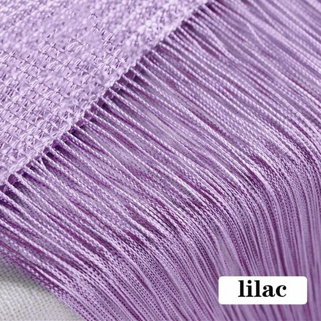 A Life Houseware Fadenvorhang aus Polyester in Lila, semi-transparent, B/H: 100 x 200 cm - Bild 1