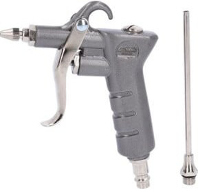 KS Tools Druckluft-Ausblaspistole mit Verlängerung in Silber aus Metall - Bild 1