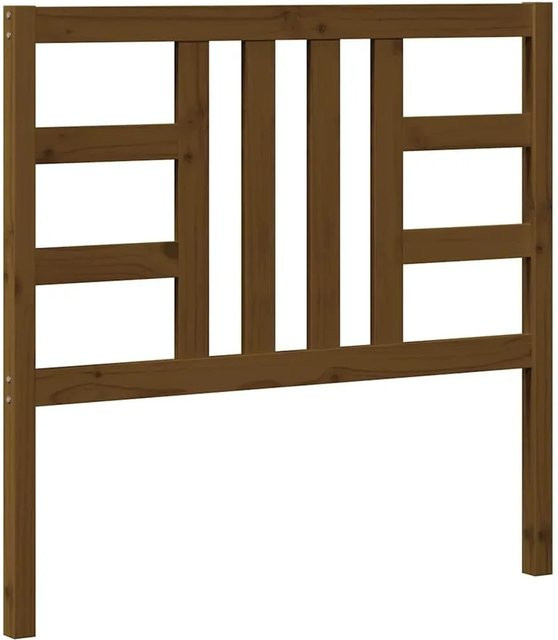 vidaXL Kopfteil aus Kiefer-Massivholz in Honigbraun, rustikales Design, B: 106 cm, T: 4 cm, H: 100 cm - Bild 1