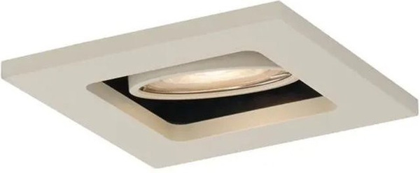 QAZQA Moderner Einbaustrahler Qure Beige GU10 Schwenkbar und Neigbar 50mm