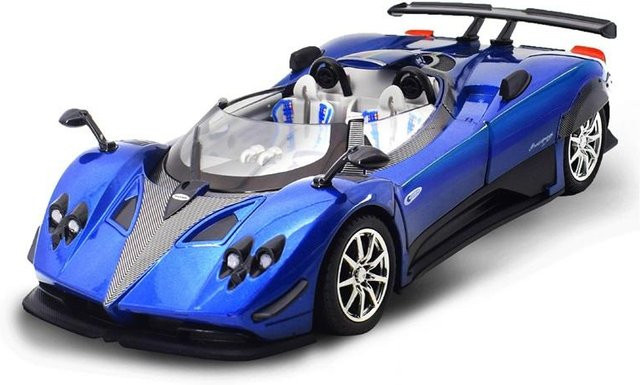 Linyi toy car Pagani Zonda Hp Barchetta, Sportwagenmodell, 1:24, Metall, Blau, ab 18 Jahre - Bild 1