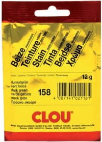 Clou Pulverbeize Dunkelgrün wasserlöslich 12 g - Bild 2