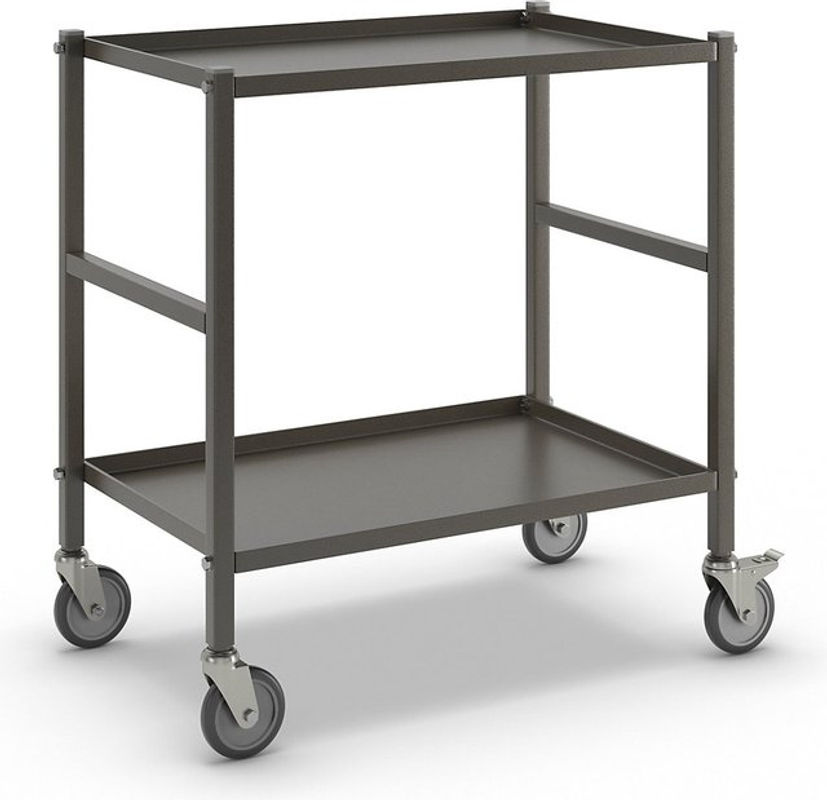 Kongamek Tischwagen mit Ladefläche in Anthrazit Grau und Bremse, Breite: 62,5 cm, Tiefe: 41,4 cm - Bild 2