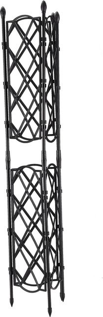 OutsideWorld Kletterpflanzenständer Trellis aus Stahl in Schwarz für Kletterpflanzen und zur Gartengestaltung - Bild 1