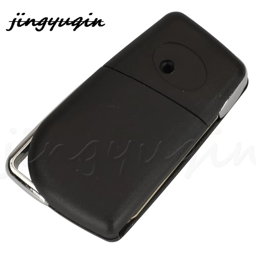 Jingyuqin Smart Remote Auto Schlüsselanhänger BA2TA 2 Tasten Klappschlüssel 433 MHz 8A Chip für Toyota Hilux 2015 - 2020 und Yaris Cross, Schwarz - Bild 4