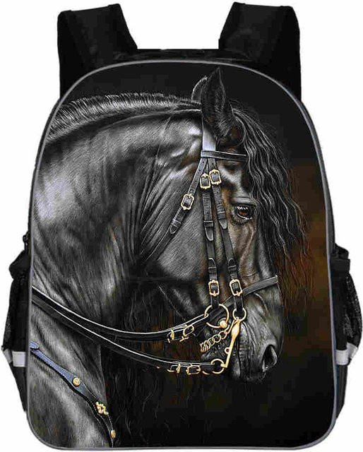 Wasserdichter Oxford Laptop-Rucksack mit 3D-Druck von Fancy Style Studio in Schwarz - Bild 1