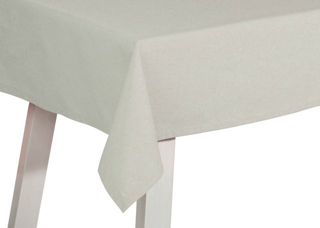Tischdecke FARO in Silber aus Mischgewebe aus Baumwolle und Polyester, Breite: 220 cm, Tiefe: 130 cm - Bild 1