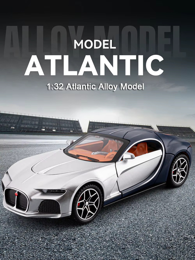 MAKEDA Bugatti Atlantic, Modellauto, 1:32, mit Musik, 4 Türen geöffnet - Bild 5