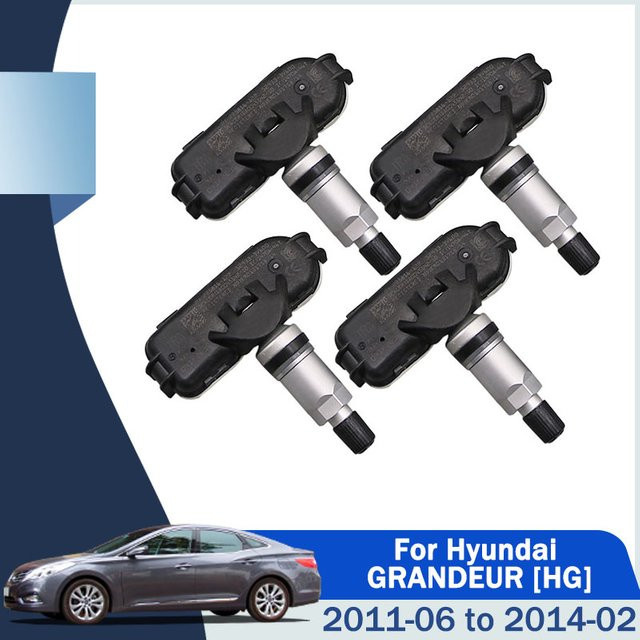 GANGLE Reifendrucksensor 434 MHz Schwarz für Hyundai Grandeur HG, Hyundai I40 VF und Kia Rio UB - Bild 1