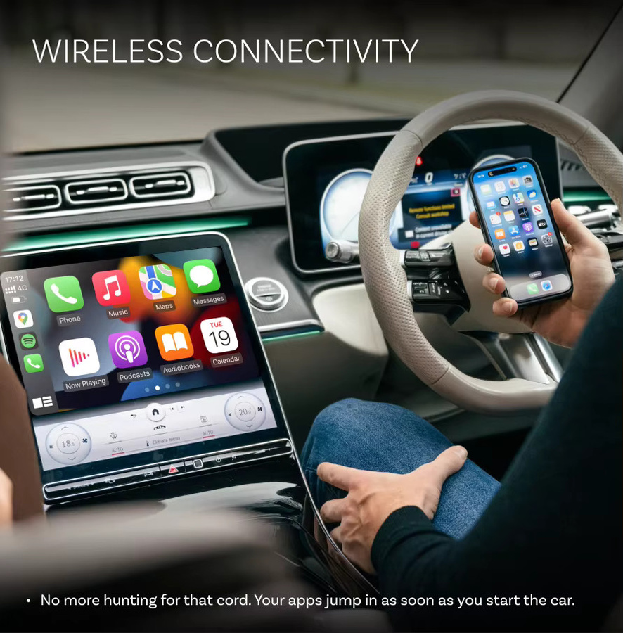Ottocast Mini Pico 2-in-1 Kabelloser CarPlay und Android Auto Adapter in Schwarz mit Wi-Fi und Plug-and-Play - Bild 3