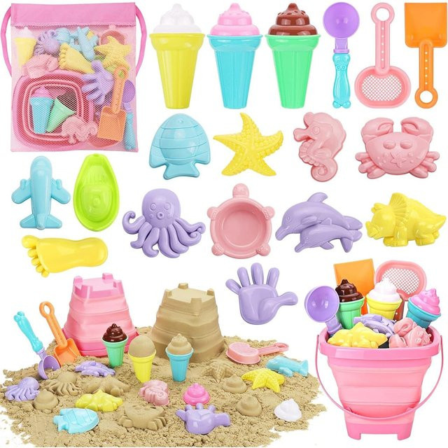 Fashnics Strandspielzeug Set, 20-teiliges Set, ab 3 Jahre, Gelb - Bild 1