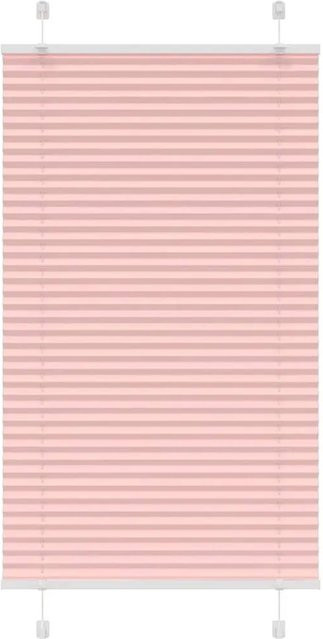 vidaXL Plissee Rosa semi-transparent aus Polyester, B: 75 cm, H: 150 cm - Bild 1