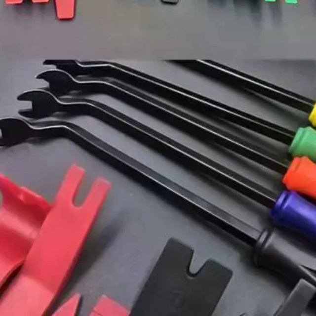 HUXUAN 5-teiliges Kunststoff Hebelwerkzeug Set zur Kratzfreien Entfernung von Auto Türverkleidungen und Clips - Bild 1