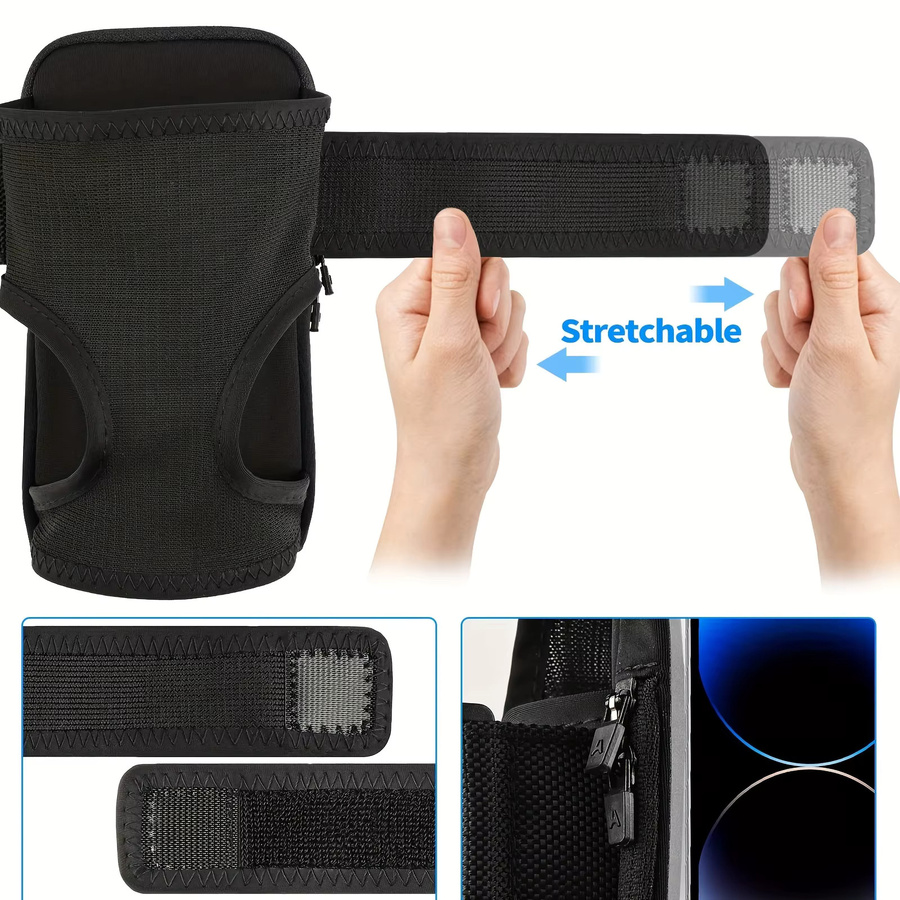 Haissky Armband-Tasche für Smartphone in Schwarz für Outdoor-Sport und Radfahren mit Touchscreen-Funktion - Bild 3