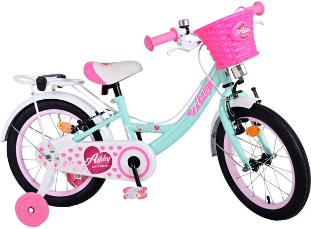 TPFSports Ashley Kinderfahrrad, Mädchen, 16 Zoll, Grün, 2 Handbremsen - Bild 1