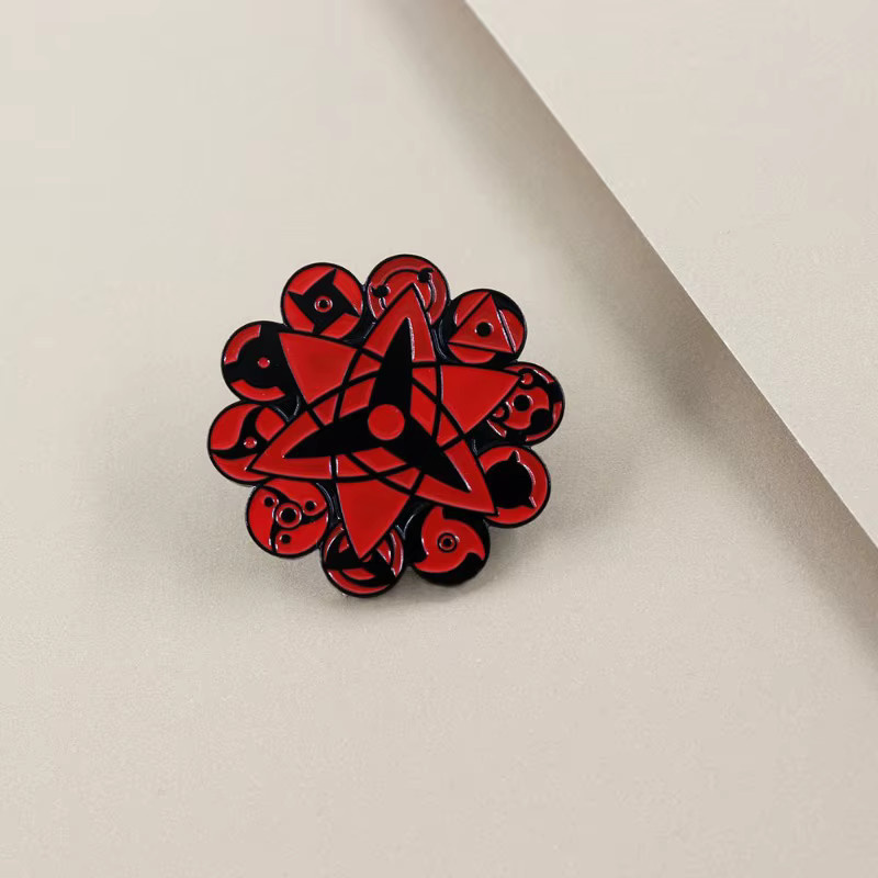 Naruto Naruto Uzumaki und Uchiha Sasuke Sharingan Abzeichen, Schlüsselanhänger - Bild 2
