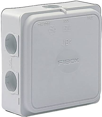 Fibox Abzweigkasten 8600672 Grau RAL 7035 IP65 B/T/H: 11,0 x 11,0 x 4,9 cm - Bild 1