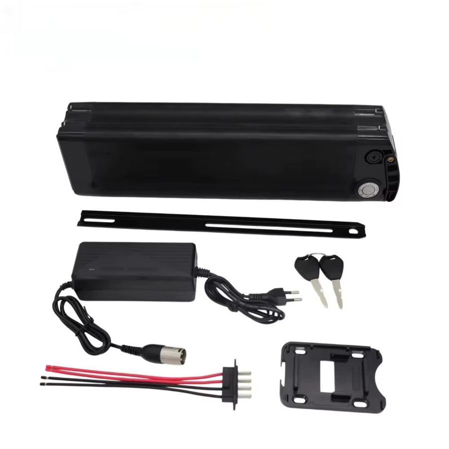 Aleaivy Silver Fish Lithium-Ionen-Akku 48V 20Ah in Schwarz mit 4-Pin-Anschluss und XLR-Ladegerät für E-Bike Ersatzteile - Bild 2