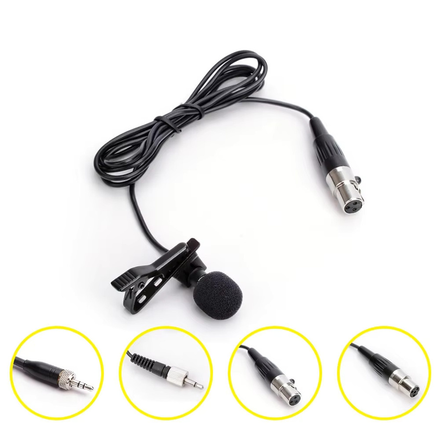 Professionelles Lavalier-Ansteckmikrofon iiimymic in Schwarz mit 3,5 mm Klinkenanschluss für AKG Sennheiser und Shure Wireless Bodypack Sender - Bild 1