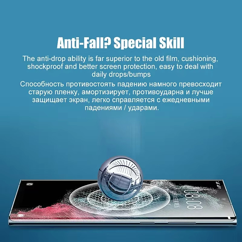 2 Stück Hydrogel Displayschutz für Samsung Galaxy S24 S23 S22 S21 S20 Ultra Plus FE A54 A53 A34 5G mit Anti-Blue-Ray und Matt-Effekt in Transparent - Bild 4