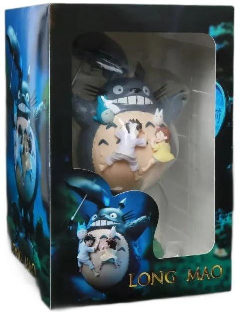PRELEXT Mein Nachbar Totoro Figur, Studio Ghibli, Regenschirm Szene, 19cm, ab 14 Jahren - Bild 1