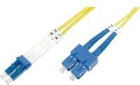 Digitus LWL Patchkabel Duplex Singlemode OS2 9/125 µm LC auf SC Gelb - Bild 1