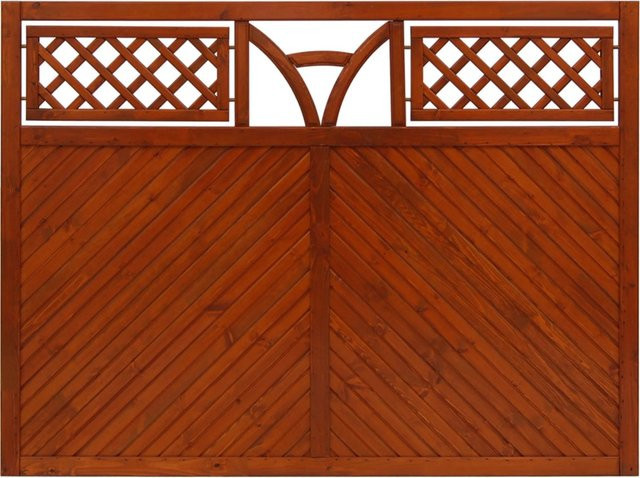 Sichtschutzzaun Toulon von Andrewex in Teak Braun, Höhe: 180 cm, Breite: 135 cm - Bild 1