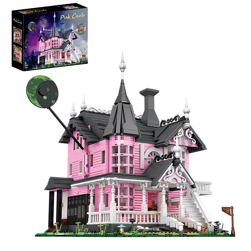 barweer Haus Gotik Rosa Schloss, Klemmbausteine, 2826 Teile, ab 14 Jahre - Bild 6