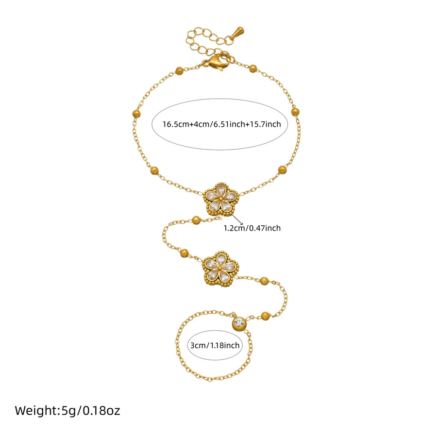 DIEYURO Armband, Edelstahl, Zirkonia, Gold, Damen - Bild 2