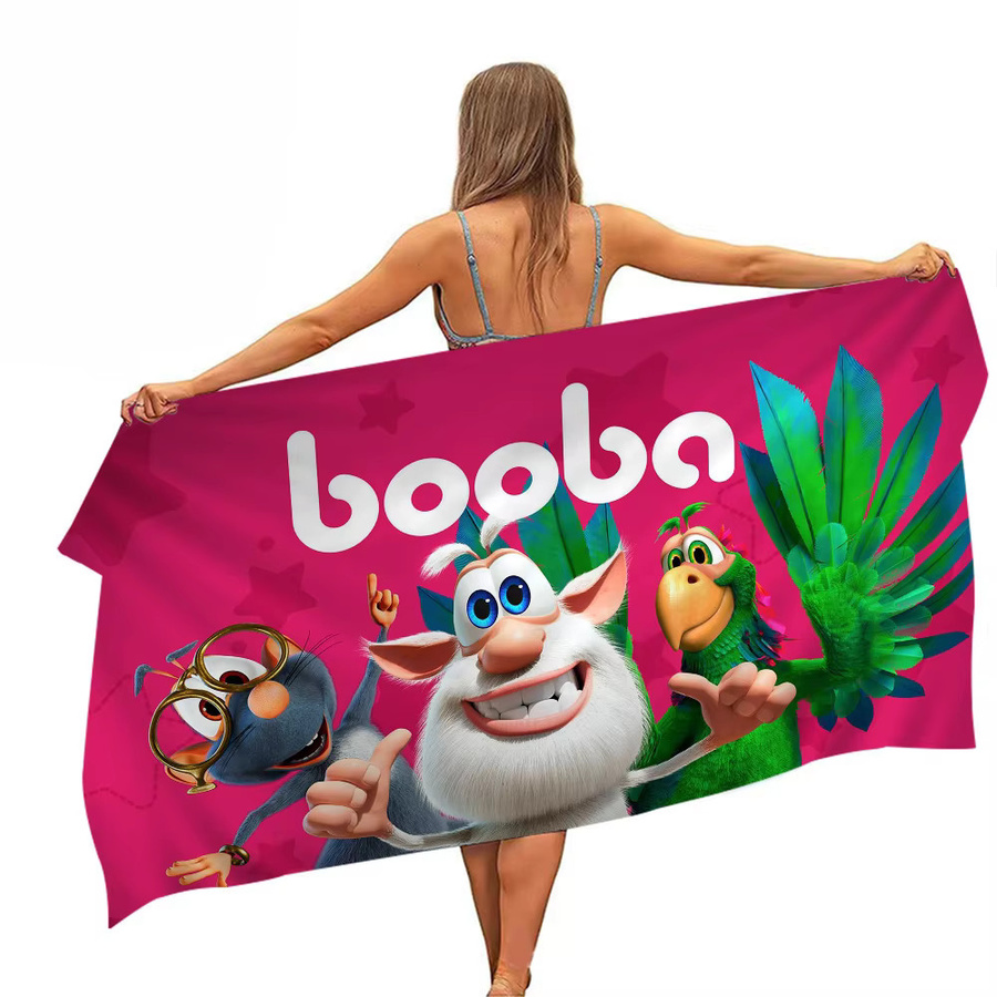 Personalisierbares Cartoon B-Booba Strandtuch für Kinder aus Baumwolle, Mehrfarbig - Bild 5