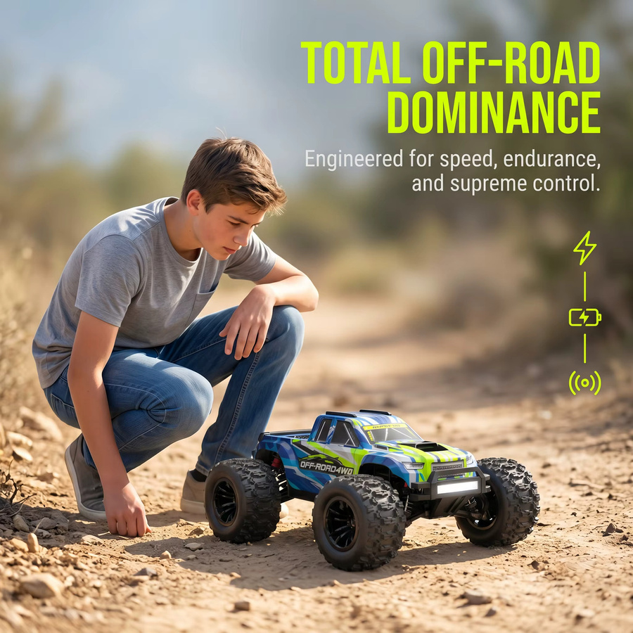 MJX 14208 RC Offroad-Auto, 1/14, 4WD, Hochgeschwindigkeits-Drift-Rennwagen, Monster-Truck, ferngesteuert - Bild 7