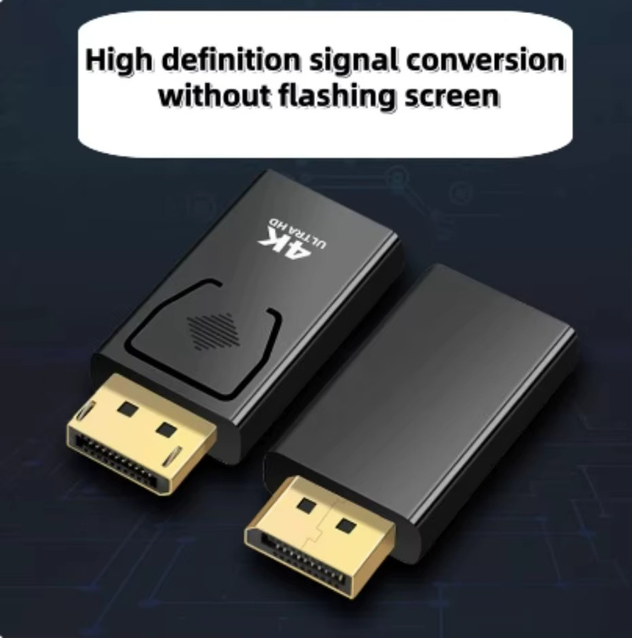 PzzPss DisplayPort-zu-HDMI-Adapter in Schwarz für 4K Ultra HD Video und Audio - Bild 5