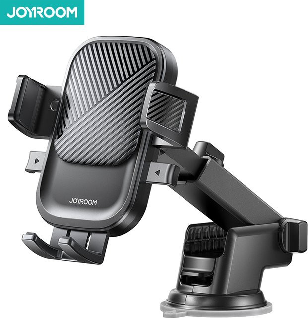 Joyroom Universal Armaturenbrett Handyhalterung mit Saugnapf Basis für iPhone, Samsung und Google in Schwarz - Bild 1