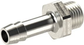 Riegler Einschraubschlauchtülle aus Messing in Silber, G1/2 a., für Schlauch LW 13, SW 24 - Bild 1