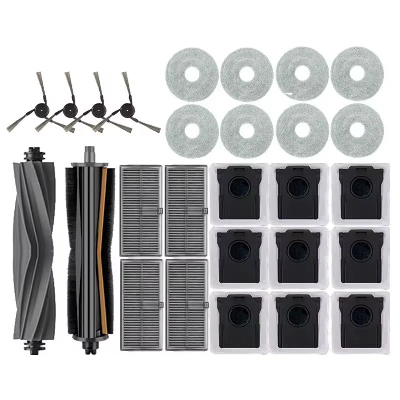 Wellmi Zubehör Kit für Dreame L40 Ultra, X40 Ultra und X40 Pro mit Hauptbürsten, Staubbeuteln, Mopptüchern und HEPA-Filtern - Bild 3