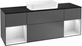 V&B Waschtischunterschrank Finion mit Abdeckplatte, Anthrazit matt, B/T/H: 160 x 50,1 x 60 cm - Bild 1