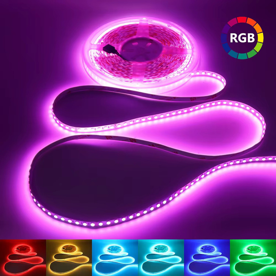 HAGAHA RGB LED Lichtstreifen Multicolour, 5m, 120 LEDs/m, SMD 3535, selbstklebend und zuschneidbar, ideal als TV Hintergrundbeleuchtung - Bild 3