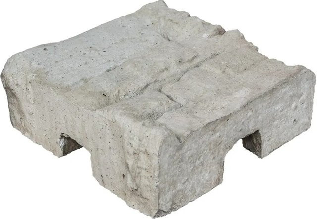 Beckers Betonzaun Eckpfostenkappe Nostalgie in Betongrau, B/T/H: 20 x 8 x 20 cm - Bild 1