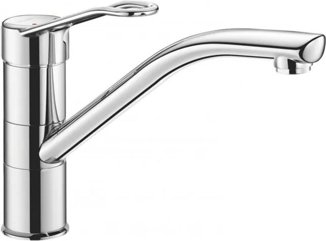 Delabie Waschbeckenmischer 2510 aus Metall in Chrom Silber Modern - Bild 1