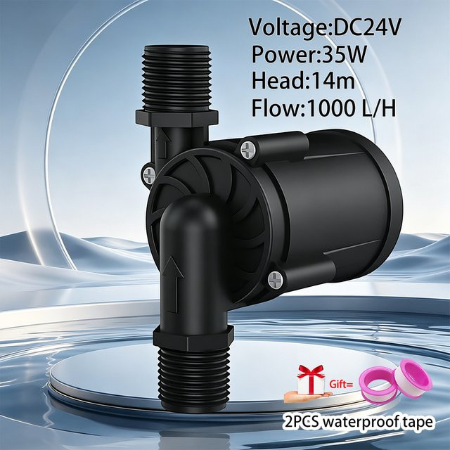 Geräuscharme 24V DC bürstenlose Tauchpumpe von xmshxltd mit 1000 l/h Durchfluss und 14 m Förderhöhe - Bild 1
