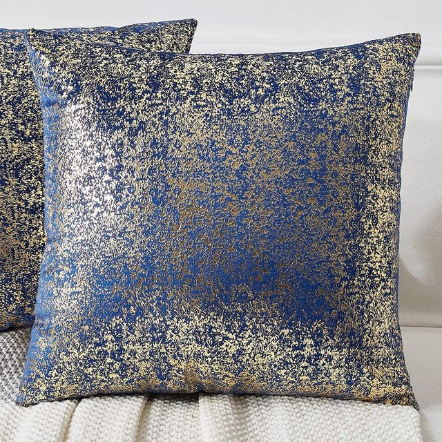 Dekorativer Samtkissenbezug von JMG Clothing in Gold, quadratisch, B/T/H: 45 x 45 cm - Bild 1