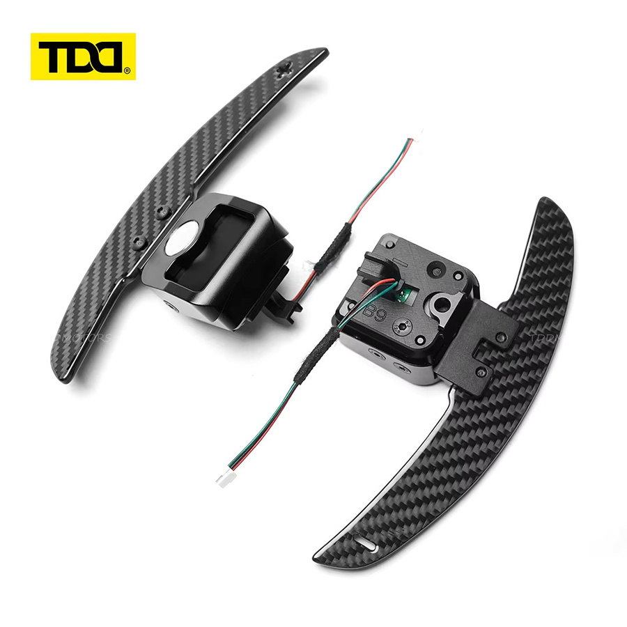 TDD Magnetische Carbon-Schaltwippen in Schwarz für Audi A1 A3 A5 A8 Q3 Q4 Q5 Q7 Q8 S1 S3 S5 SQ5 SQ8 RS3 B9 B9.5 - Bild 3