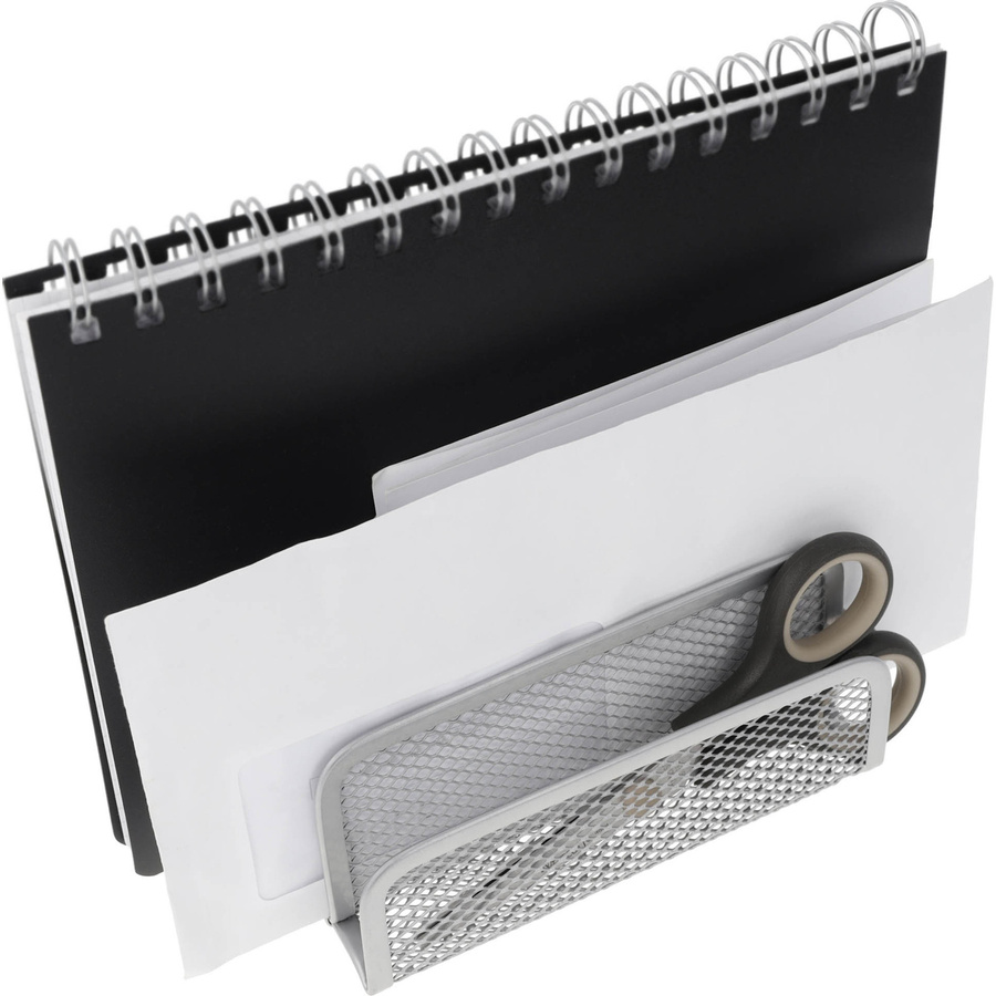 Westcott Briefständer Mesh in Silber aus Metall, B/T/H: 14,0 x 10,0 x 7,0 cm - Bild 2