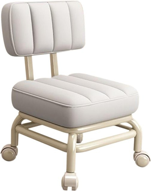 Homyl Rollhocker in Pink für Pediküre, Fitness, Büro und Friseursalon - Bild 1