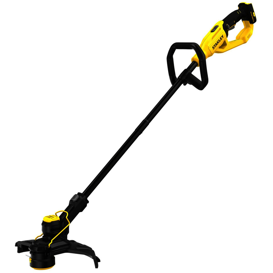 Stanley Akku-Rasentrimmer STCST933B-XJ in Schwarz-Gelb mit 18V Akku und Schneidefaden - Bild 1